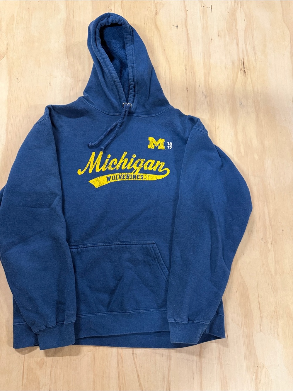 Michigan Wolverines Navy Blue Hooded Sweatshirt